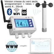 410XL - Anémomètre enregistreur + Wifi, Bluetooth, alarmes et relais