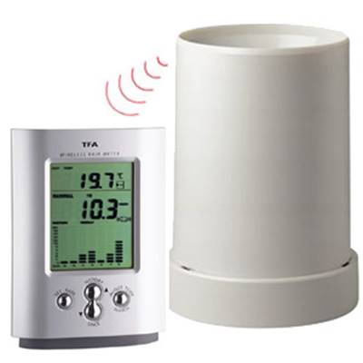 Pluviomètre / Thermomètre à transmission sans fil