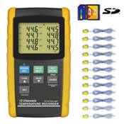 TM500 - Enregistreur à 12 voies pour thermocouples types  K, J, T, E, R ou S
